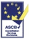 blue yellow and white ascb logo image